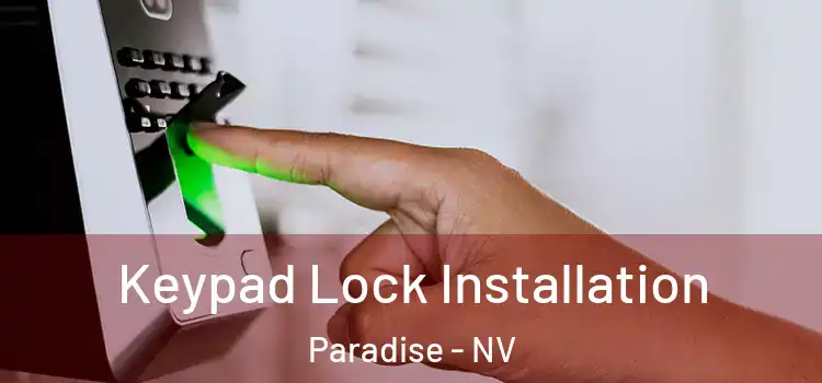  Keypad Lock Installation Paradise - NV